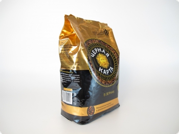 Кофе в зернах Чёрная карта  1 кг, вакуумная упаковка