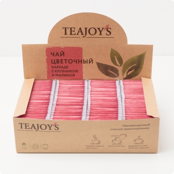 Чай цветочный каркаде TEAJOYS (ТиДжойс), упаковка 100 саше по 1,5 г