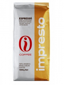 Кофе в зернах Impresto Espresso (Импресто Эспрессо) 1 кг, вакуумная упаковка