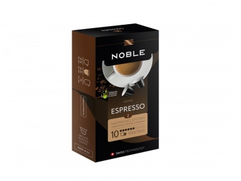 Кофе в капсулах Noble Espresso (Нобле Эспрессо), упаковка 10 капсул, формат Nespresso (Неспрессо)