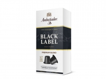 Кофе в капсулах Ambassador Black Label (Амбассадор Блек Лейбл), упаковка 10 капсул, формат NESPRESSO (Неспрессо)