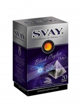 Чай черный Svay Black Ceylon (Черный Цейлон), упаковка 20 пирамидок по 2,5 г